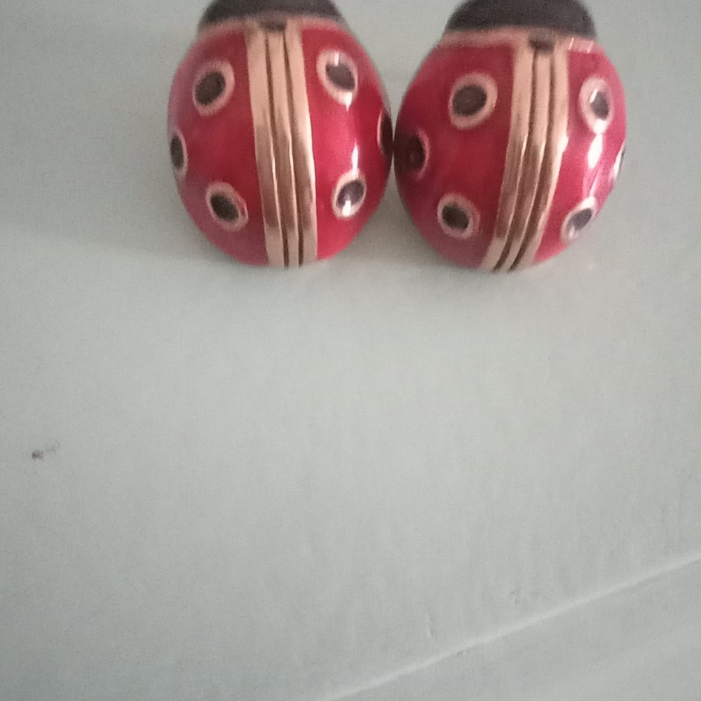 Joan Rivers Ladybug Earrings - Picture 2 of 5